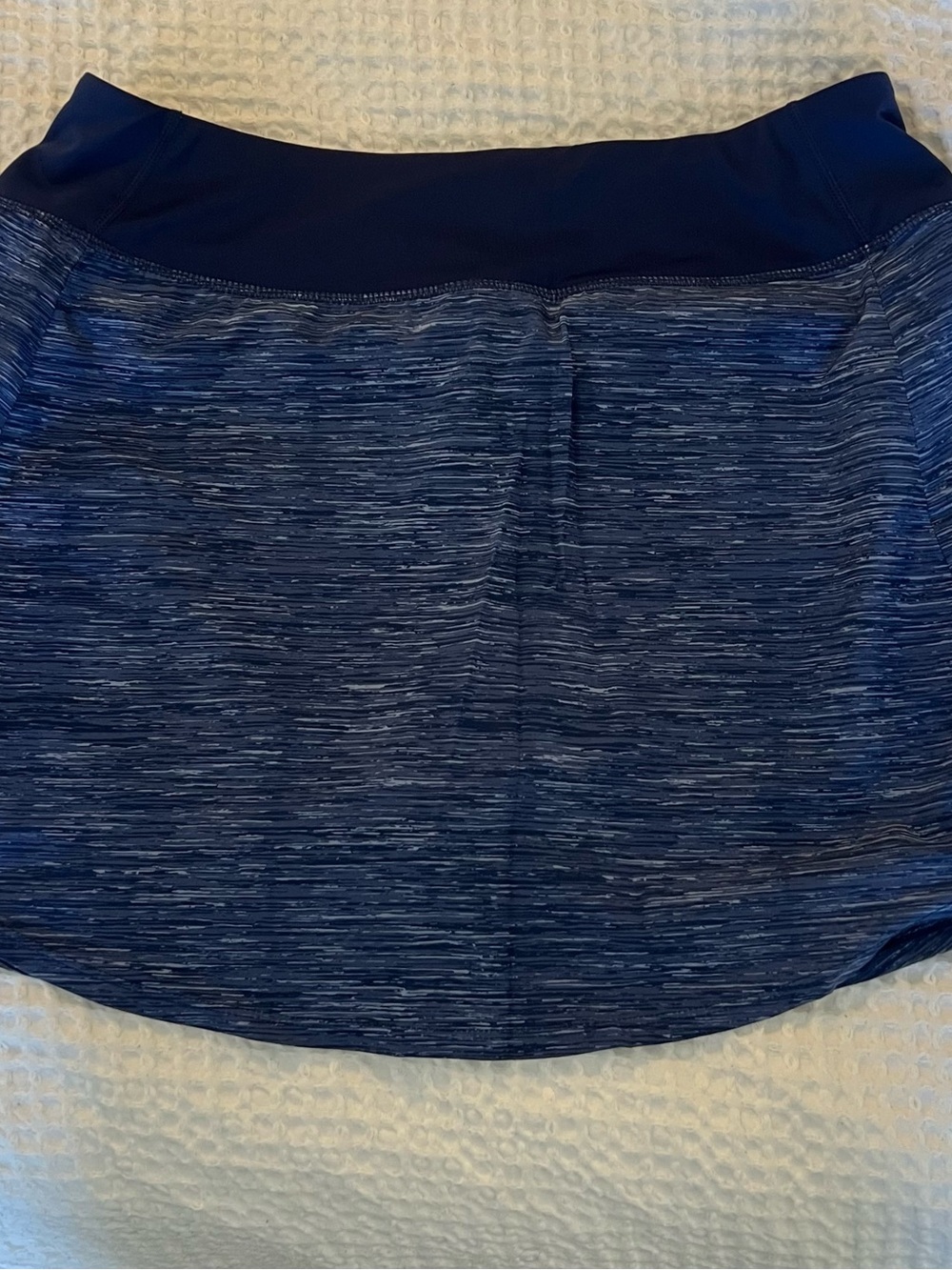 Blue athletic skirt with built in shorts